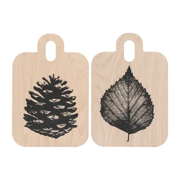 Nordic Chop & Serve 托盘 21x31 cm - The Pine Cone-The Birch Leaf - Muurla