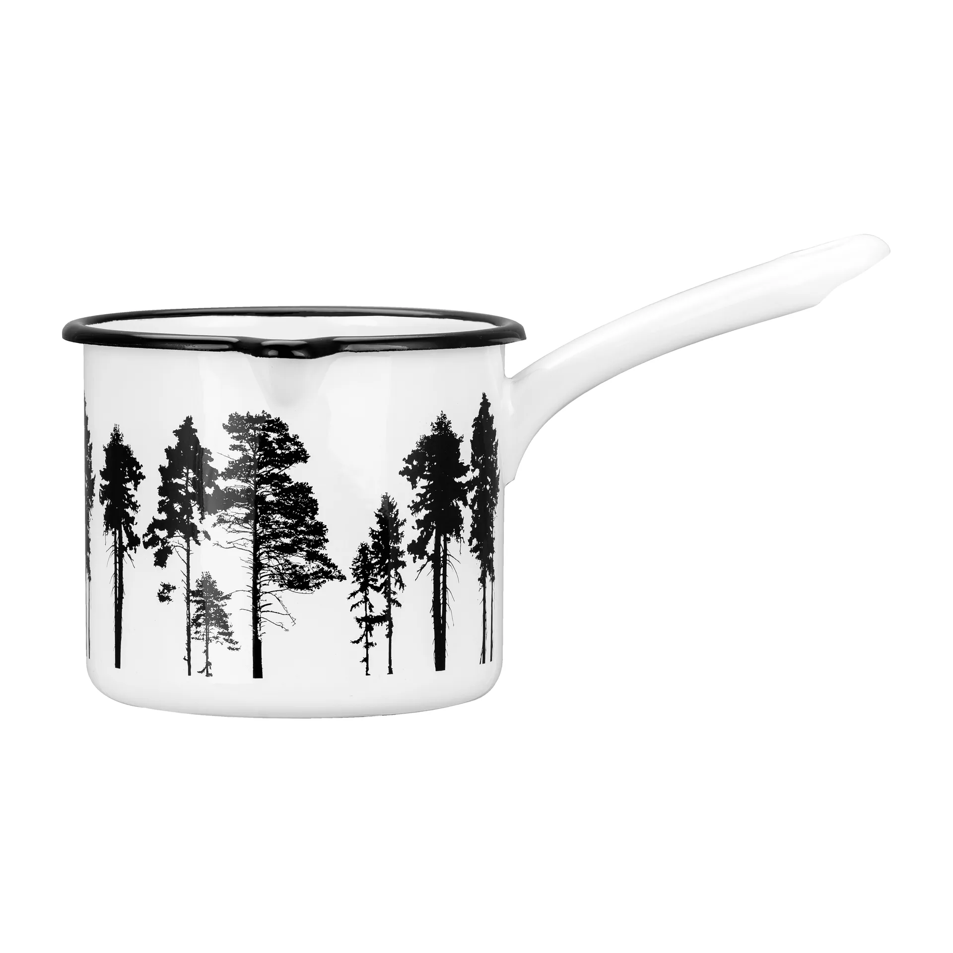 Nordic The Forest enamel saucepan 1.3 l, White Muurla