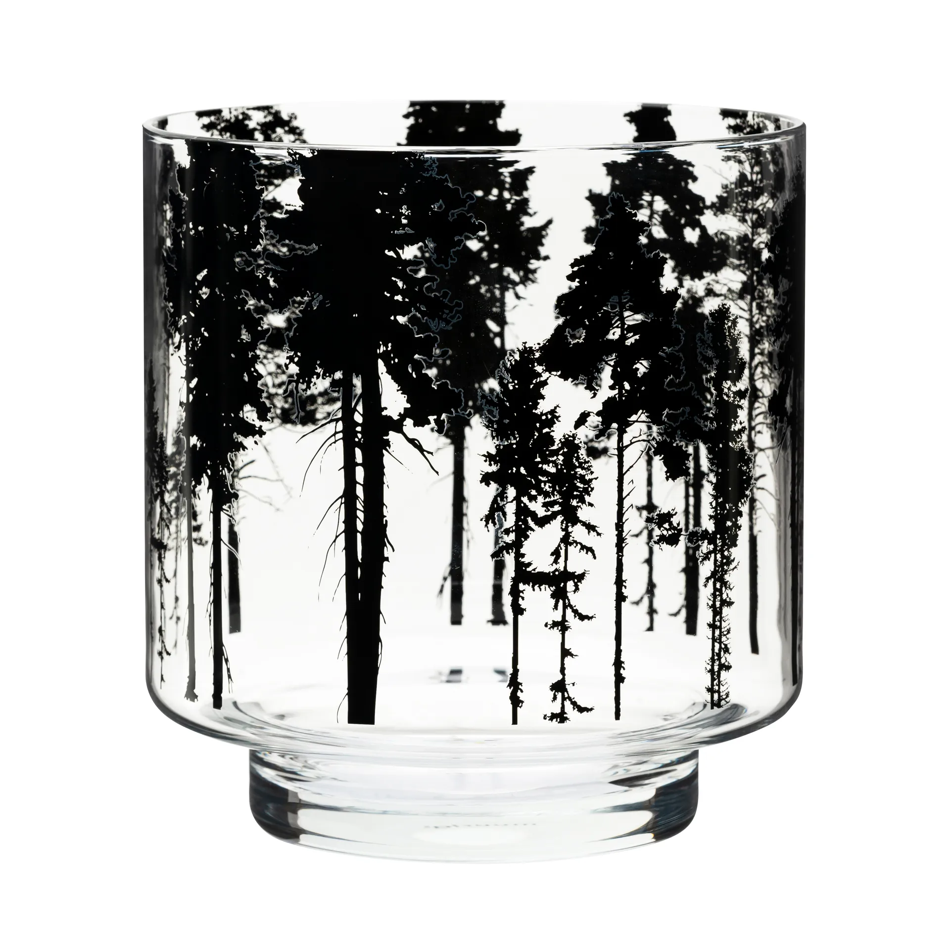 Nordic The Forest lantern/ 花瓶  17 cm, clear-黑色 Muurla