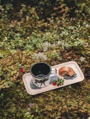 Nordic The Pine Cone 托盘 13x27 cm - Nature-black - Muurla