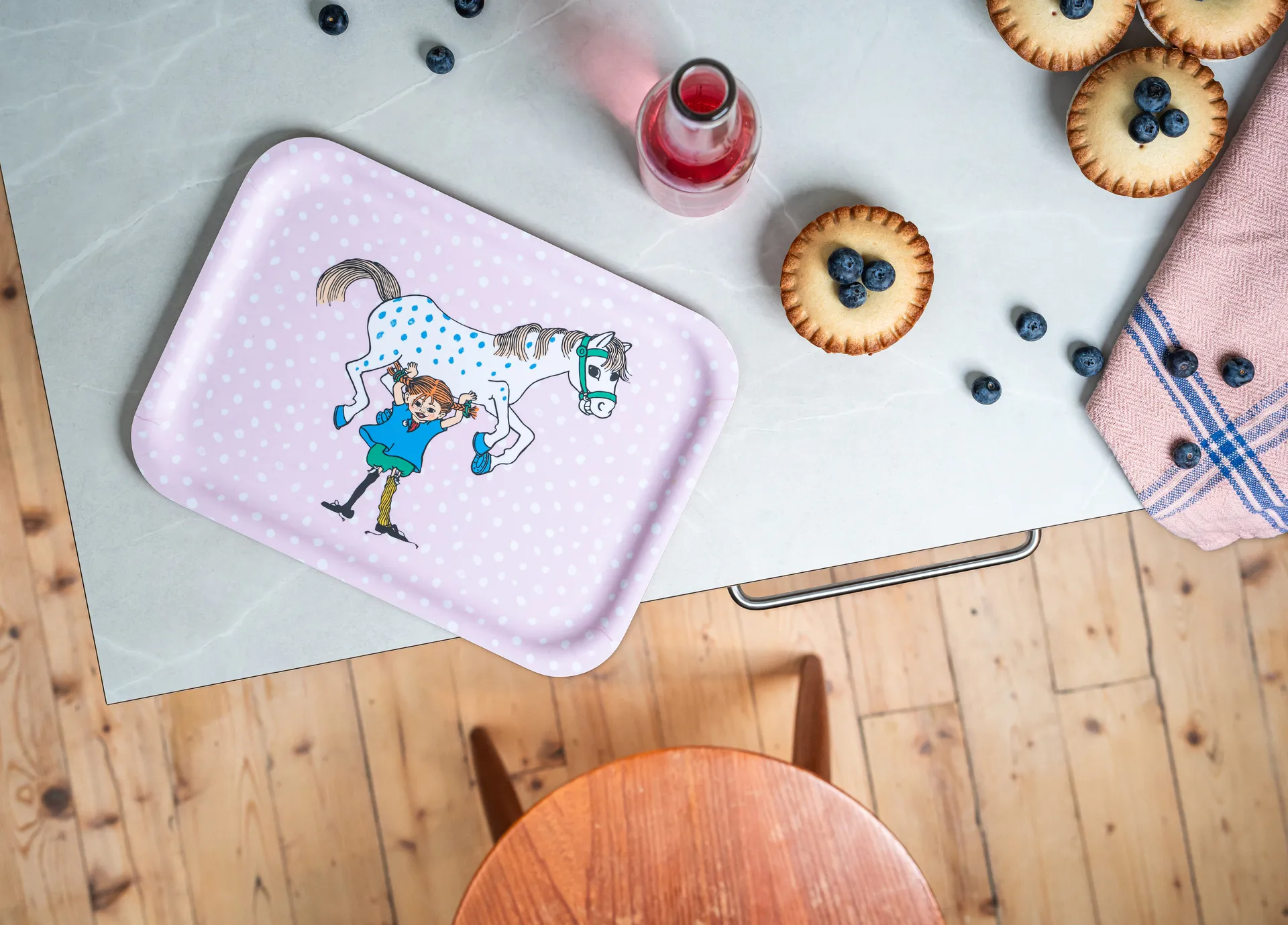 Pippi 托盘 20x27 cm, Pippi and the Horse Muurla