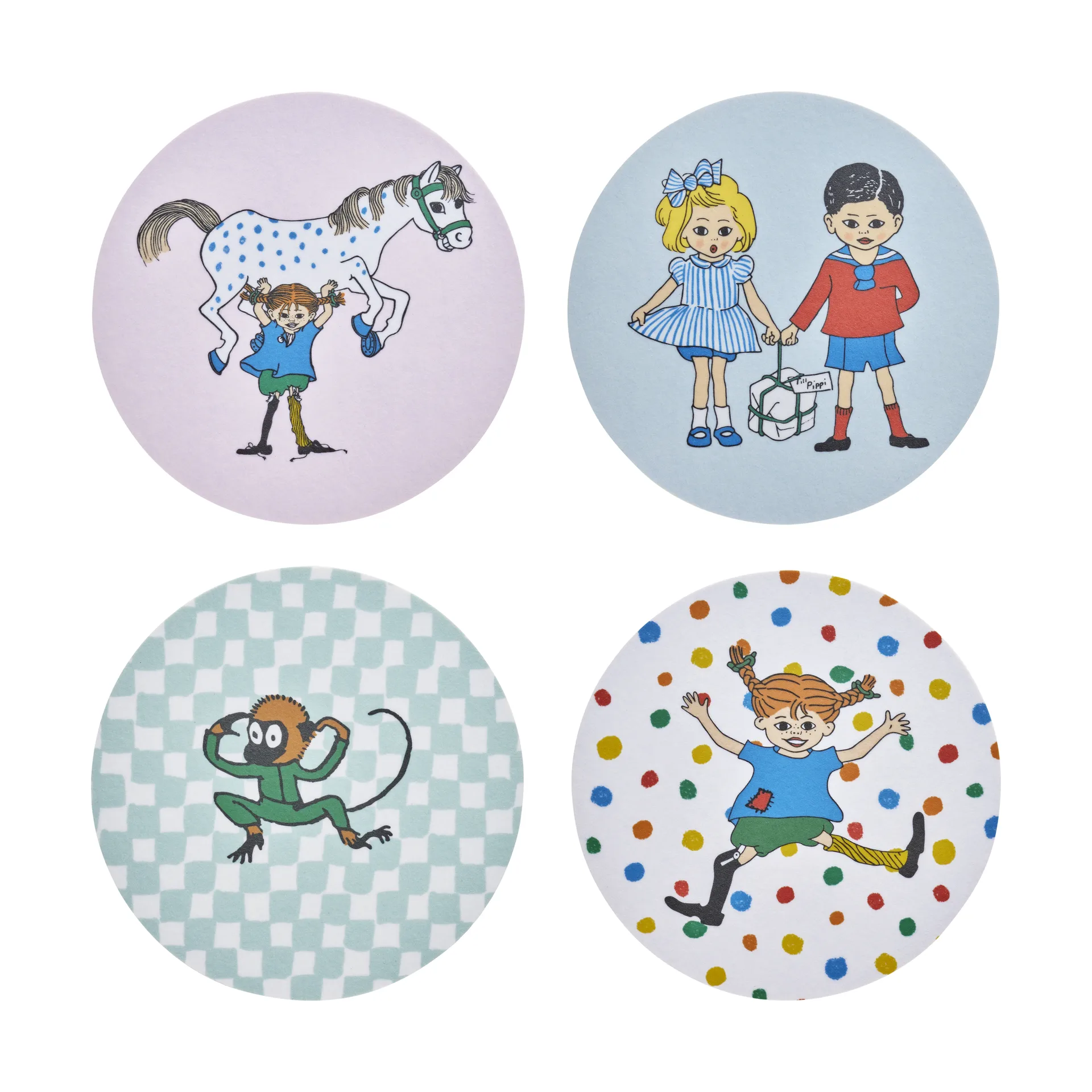 Pippi coasters 4件, Boing-boing Muurla