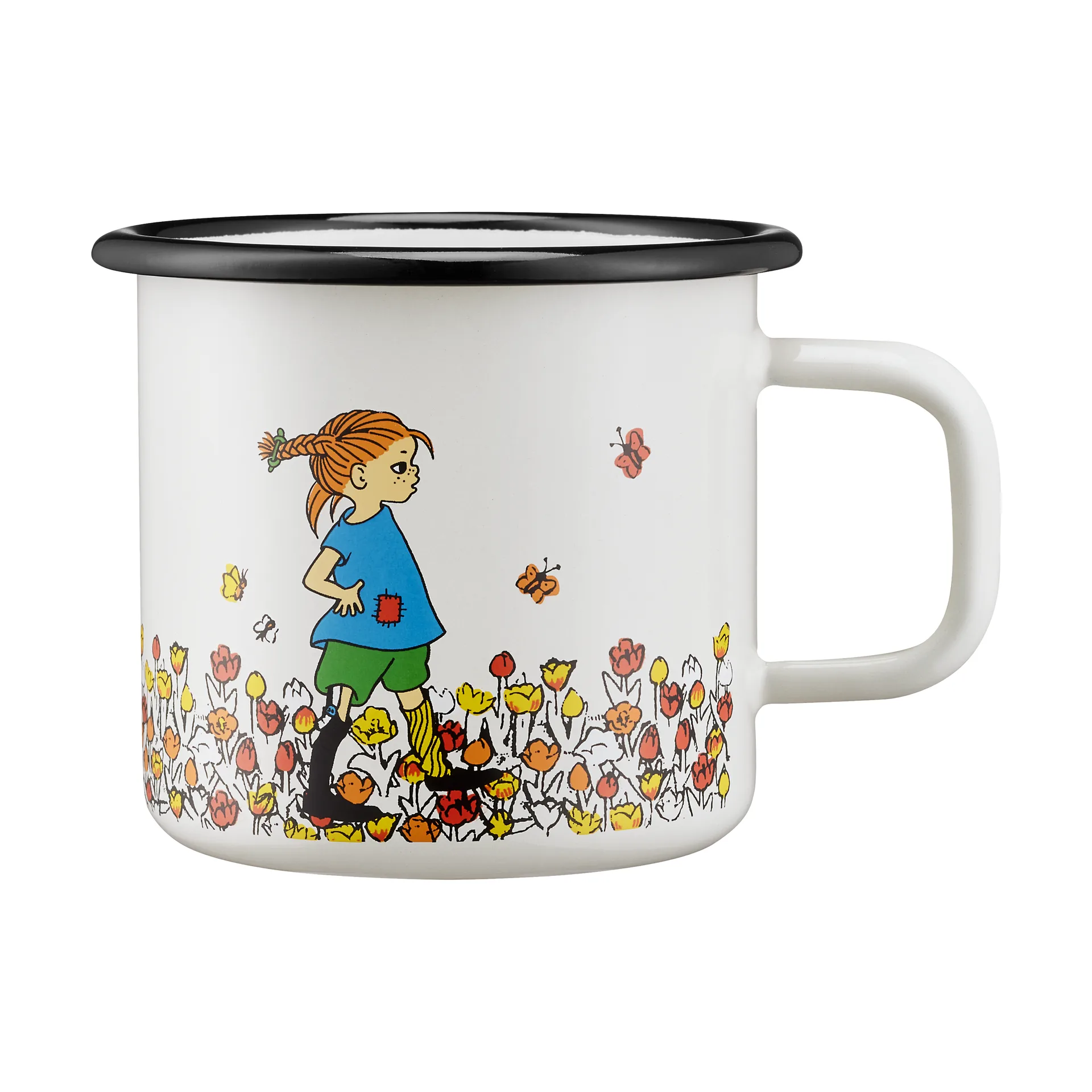 Pippi Longstocking enamel 马克杯 3.7 dl, Be More Pippi Muurla