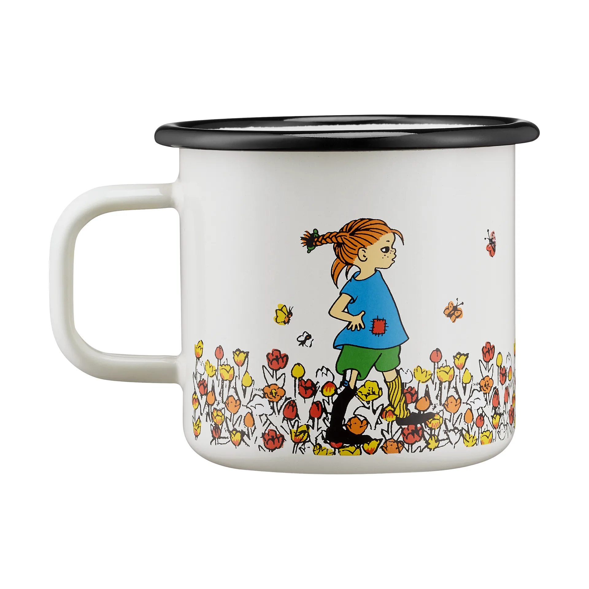 Pippi Longstocking enamel 马克杯 3.7 dl, Be More Pippi Muurla