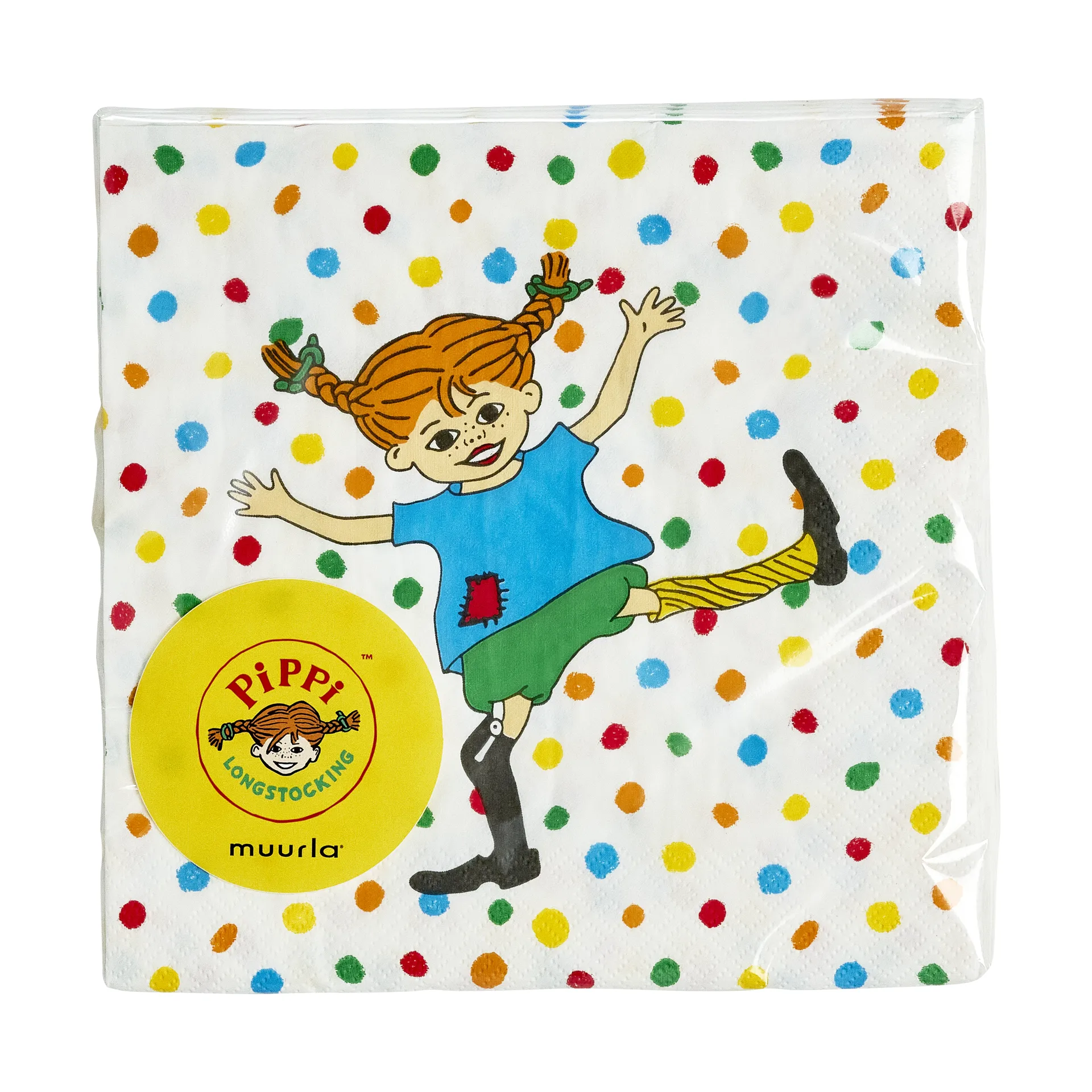 Pippi napkins 33x33 cm 20件装, Jumping Jack Muurla