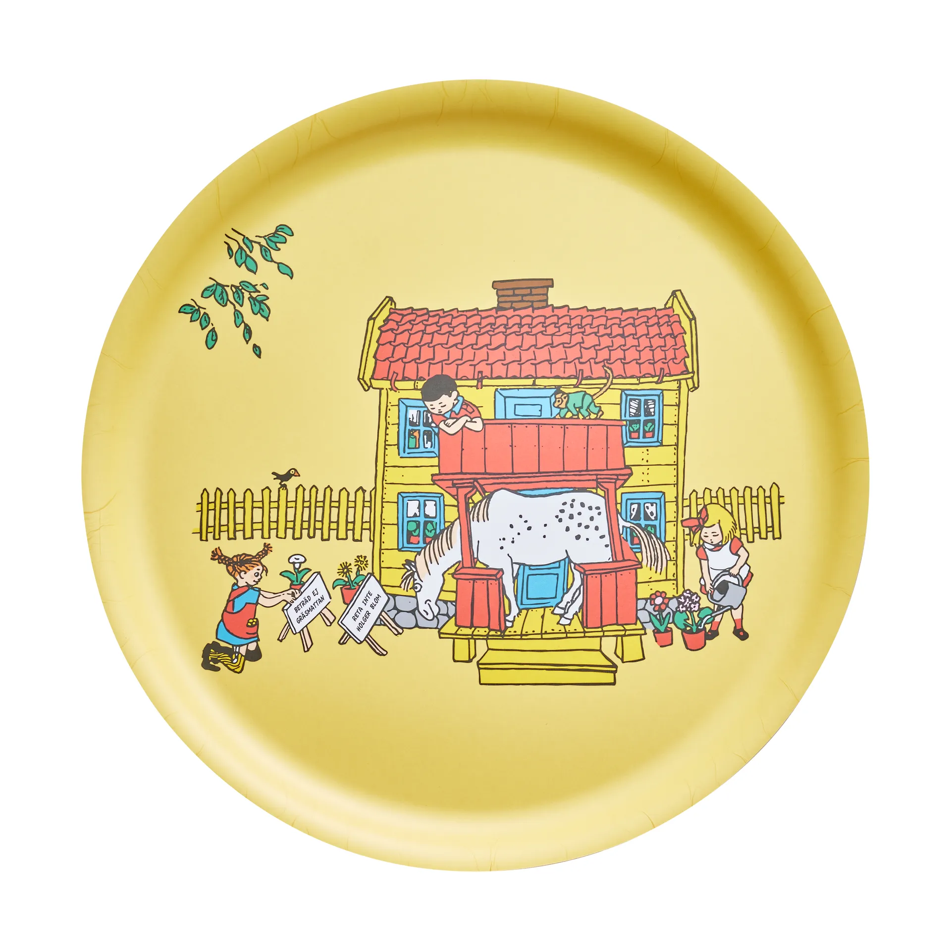Pippi serving 托盘 Ø35 cm, Villa Villekulla Muurla