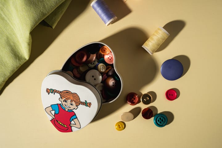 Pippi tin heart-shaped 4x10 cm, Be More Pippi Muurla