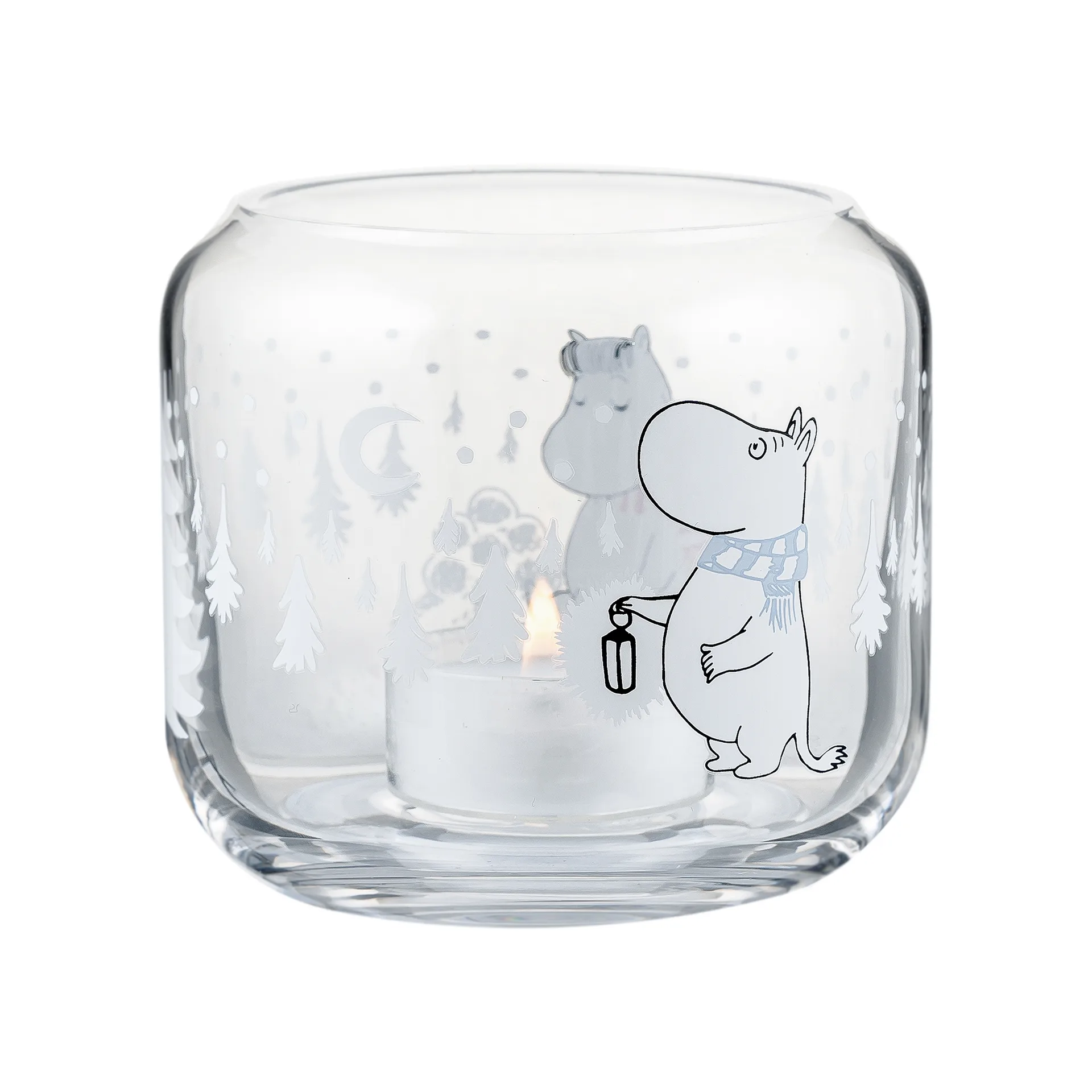 Snowfall 烛台 Ø9 cm, 透明 Muurla