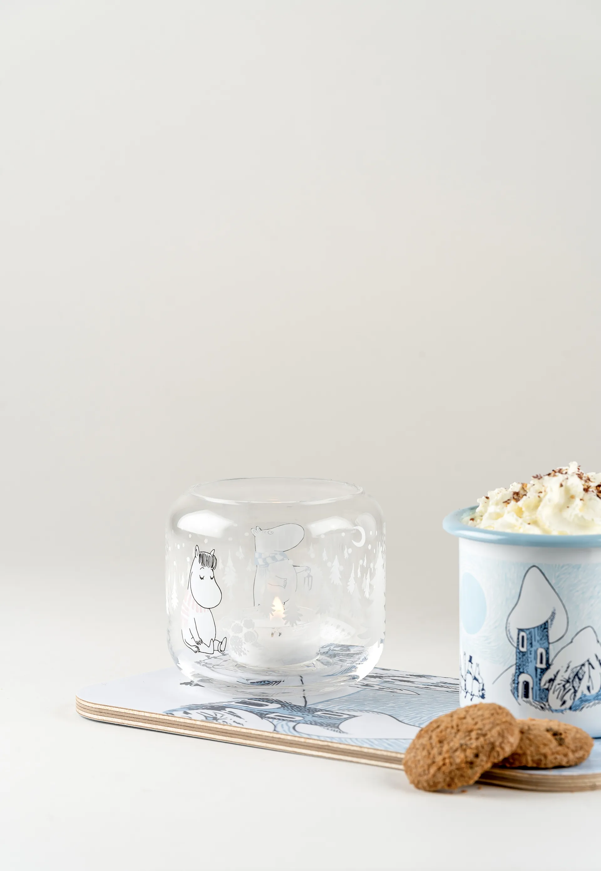 Snowfall 烛台 Ø9 cm, 透明 Muurla