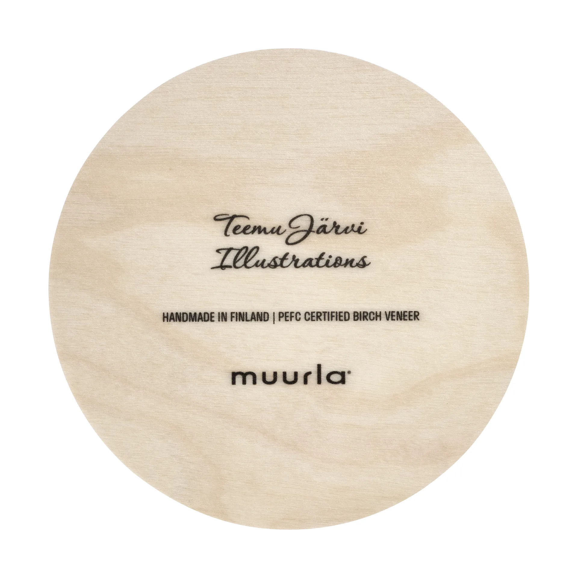 Teemu Järvi x Muurla 玻璃杯垫直径10cm, 刺猬 Muurla
