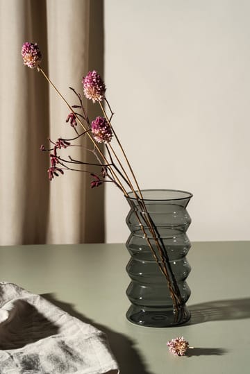 Waves 花瓶 20 cm - 灰色 - Muurla