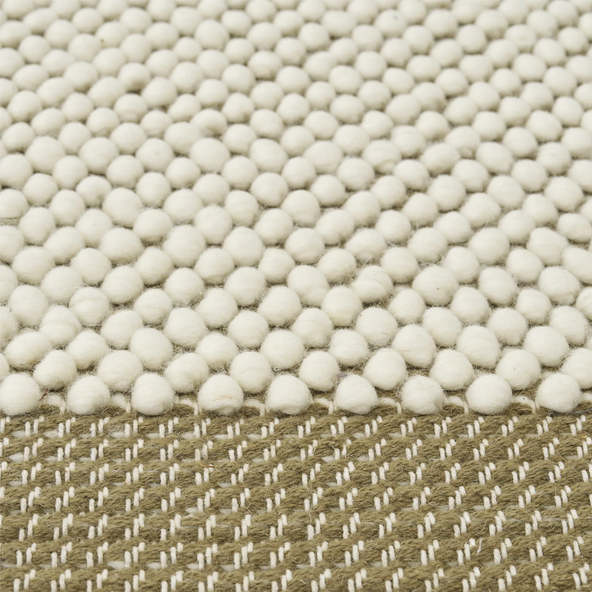 鹅卵石地毯170x240cm, 棕绿色 Muuto