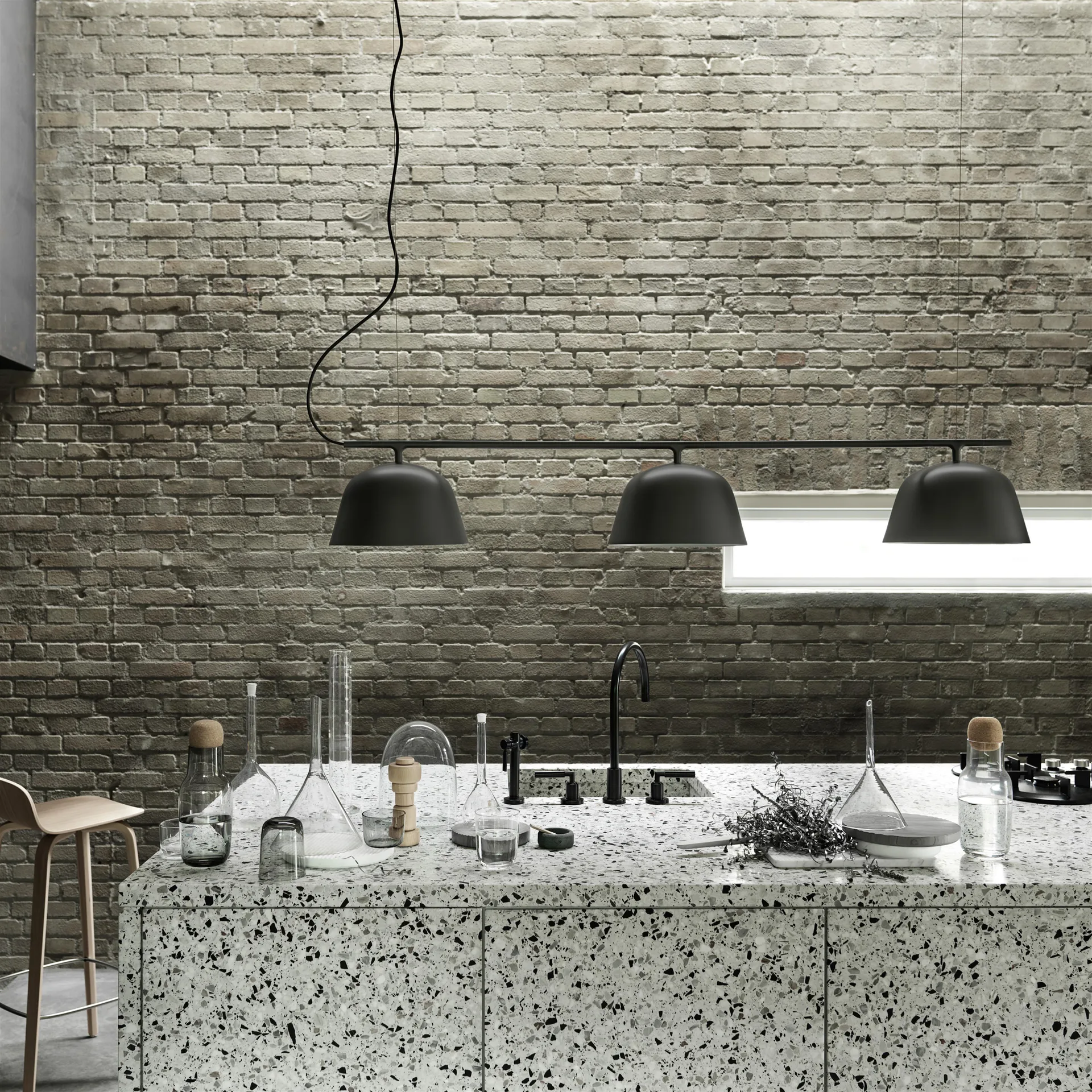 Ambit Rail吸顶灯, 黑色 Muuto