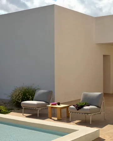 Assemble 咖啡桌 - Teak, 55x55 cm - Muuto