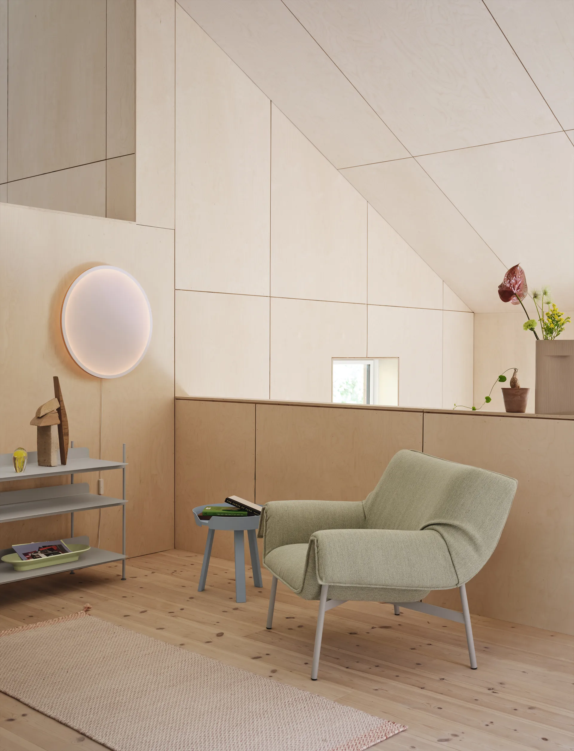 Calm壁灯Ø50cm, 白色_橙色 Muuto