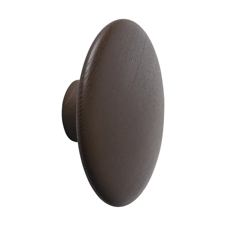 Dots Wood 衣帽钩 - 棕红色，直径13cm - Muuto