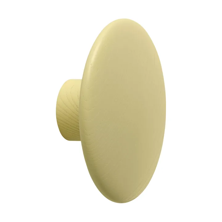 Dots Wood 衣帽钩 - 黄色-米色, 直径9cm - Muuto