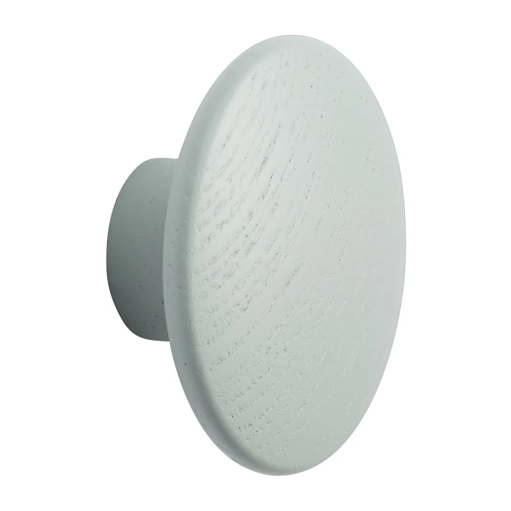 Dots wood hook sage green, Ø6.5 cm Muuto