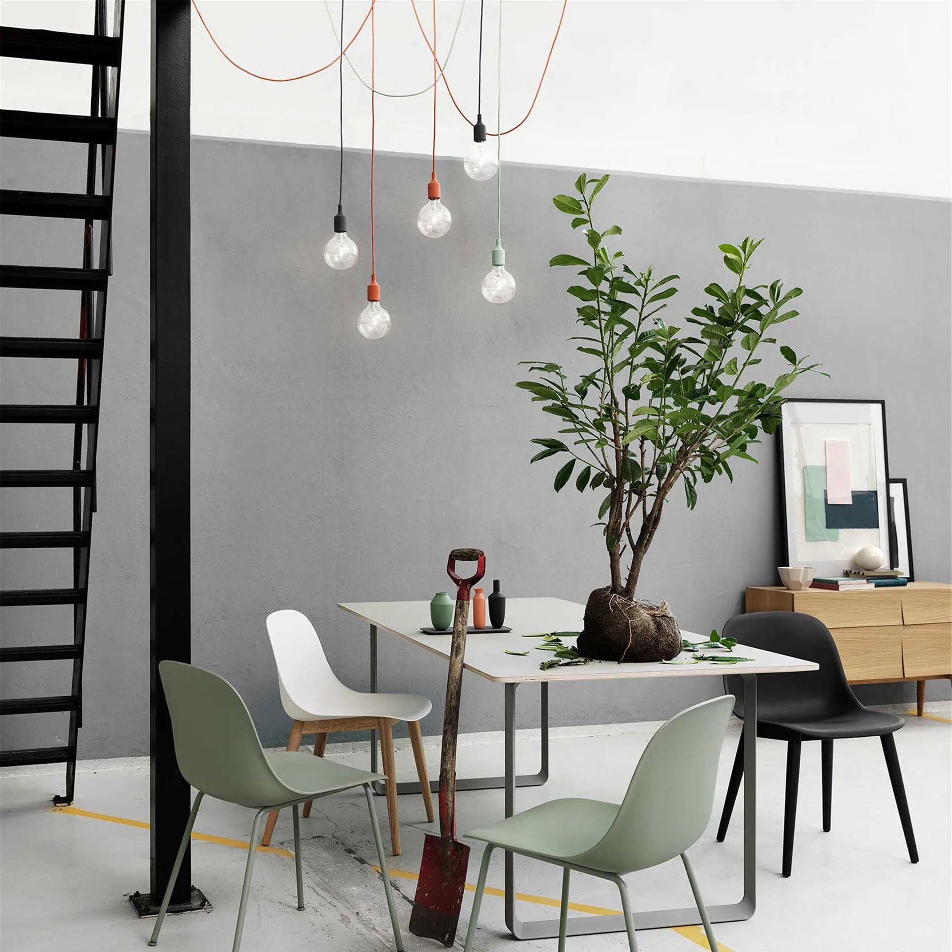 E 27吊灯, 浅绿色 Muuto