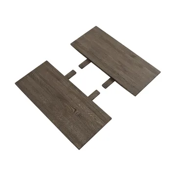 Earnest 可伸缩延长插片 2件装 - Dark oiled 自然木色 - Muuto