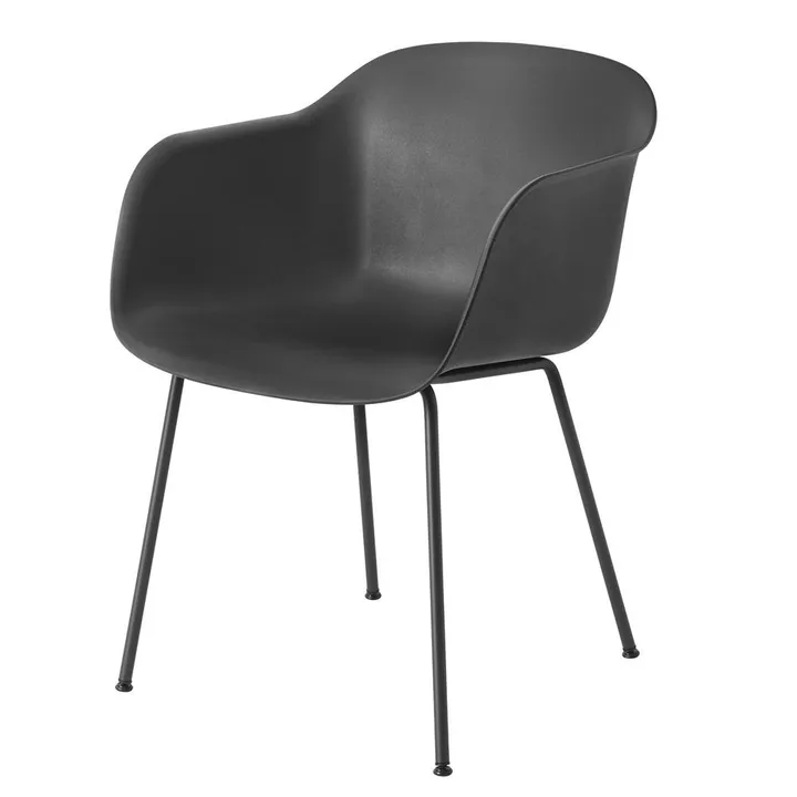Fiber Chair 带扶手 - 炭黑_塑料 - Muuto