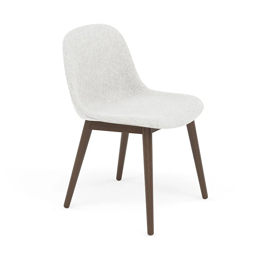 Fiber 餐椅 木质椅腿, Hallingdal nr110_深棕色染色 Muuto