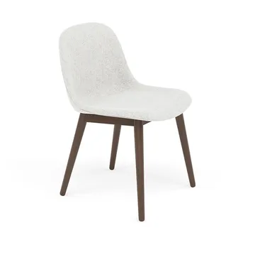 Fiber 餐椅 木质椅腿 - Hallingdal nr110_深棕色染色 - Muuto