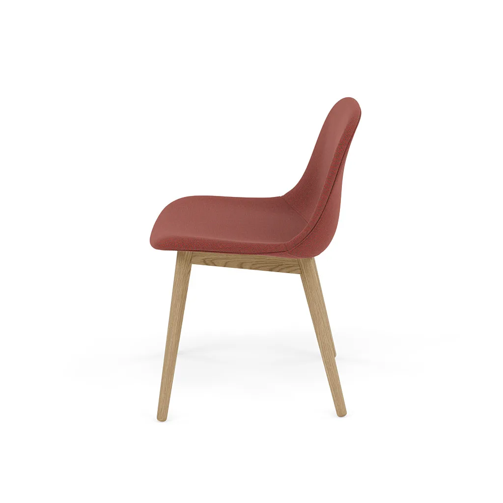 Fiber 餐椅 木质椅腿, Re-wool 558_橡木 Muuto