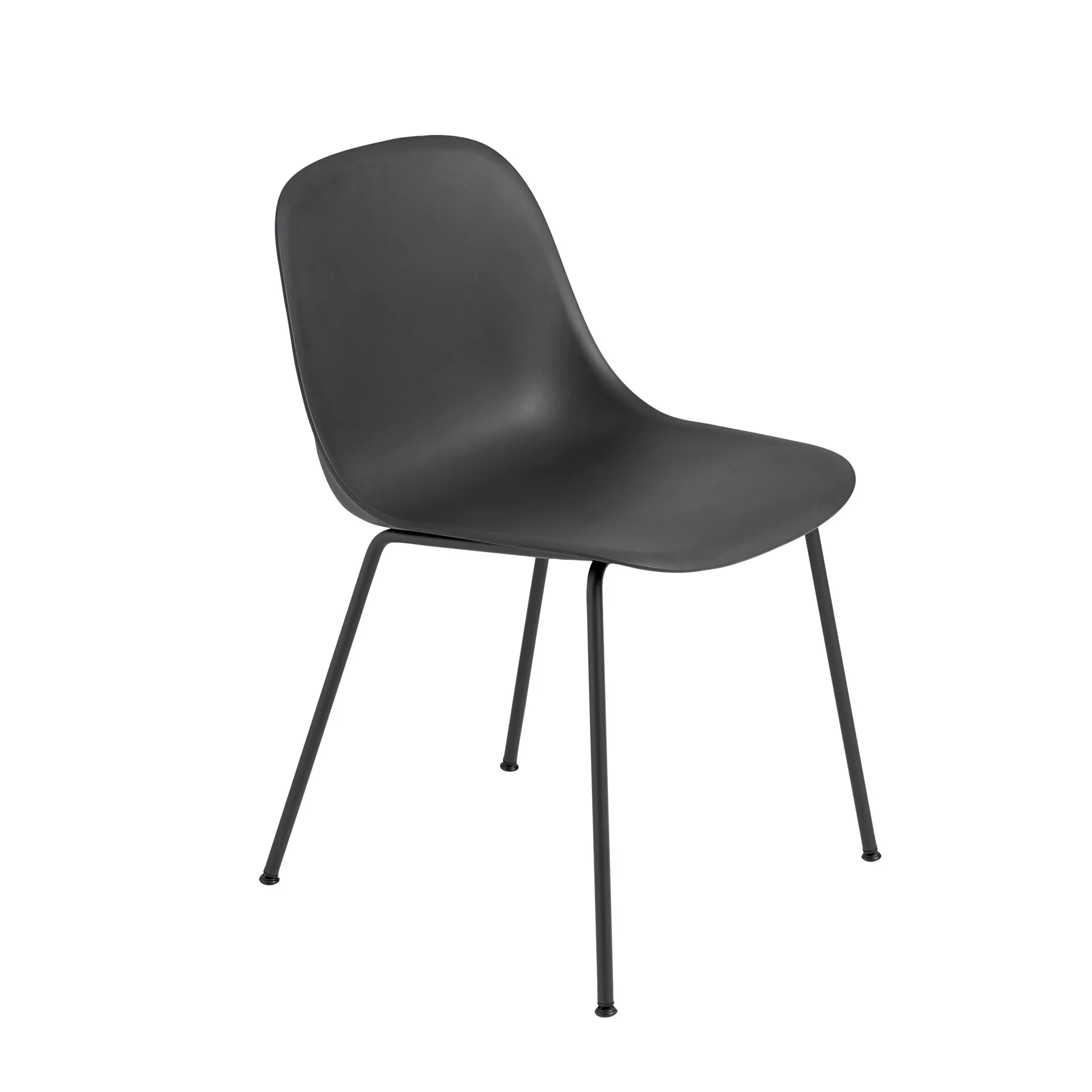 Fiber Side 椅子, 黑色-Anthracite (plastic) Muuto