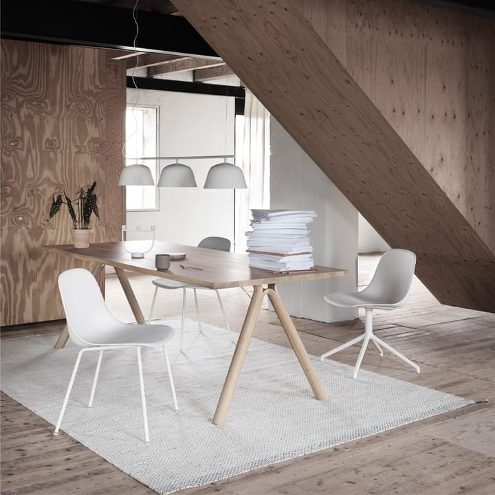 Fiber side 椅子, 原色/自然色 白色 - 白色 (plastic) Muuto
