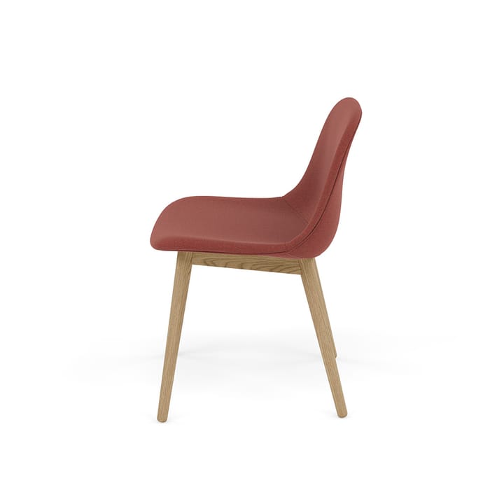 Fiber Side 椅子 with wooden legs, Re-wool 558-自然木色 Muuto