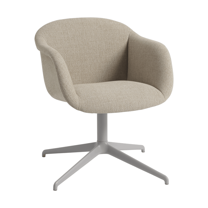 Fiber Soft Armchair swivel base - Ecriture 240/灰色 - Muuto