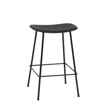 Fiber Tube 吧台椅65cm - 黑色 - Muuto