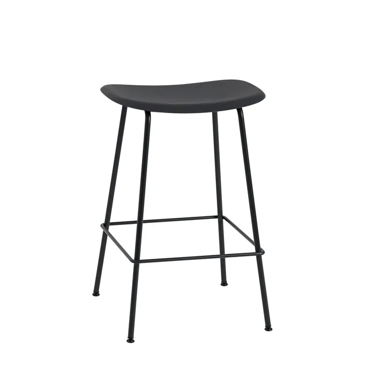 Fiber Tube 吧台椅65cm - 黑色 - Muuto