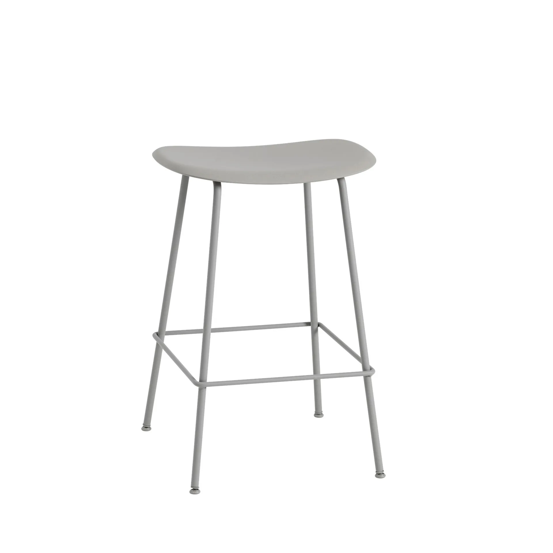 Fiber Tube 吧台椅65cm, 灰色_灰色 Muuto