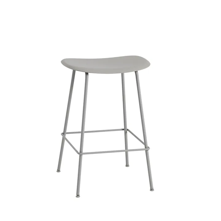 Fiber Tube 吧台椅65cm - 灰色_灰色 - Muuto