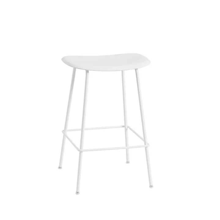 Fiber Tube 吧台椅65cm - 白色 - Muuto