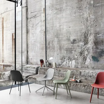 Fiber 餐椅 - 黑色_无烟煤色_塑料 - Muuto