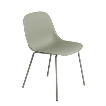 Fiber 餐椅 - 灰绿色_塑料 - Muuto