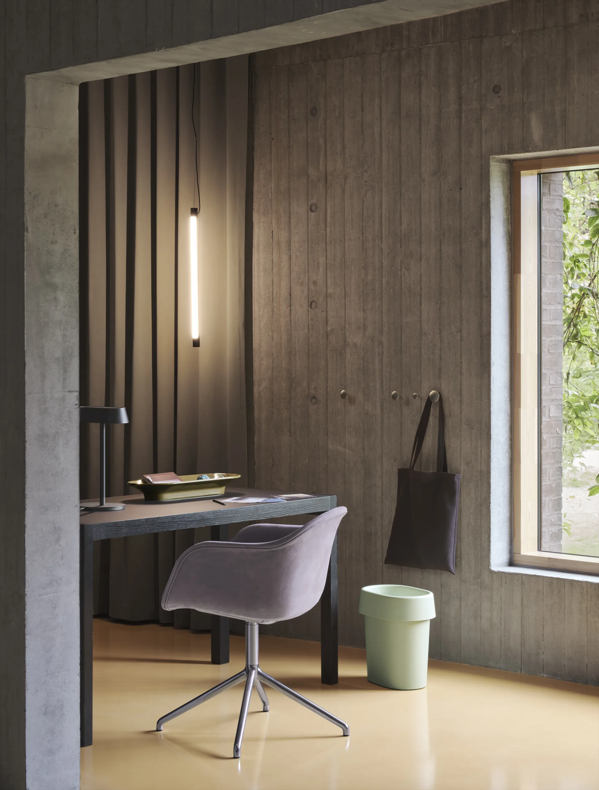 Fine悬浮灯60cm, 黑色 Muuto