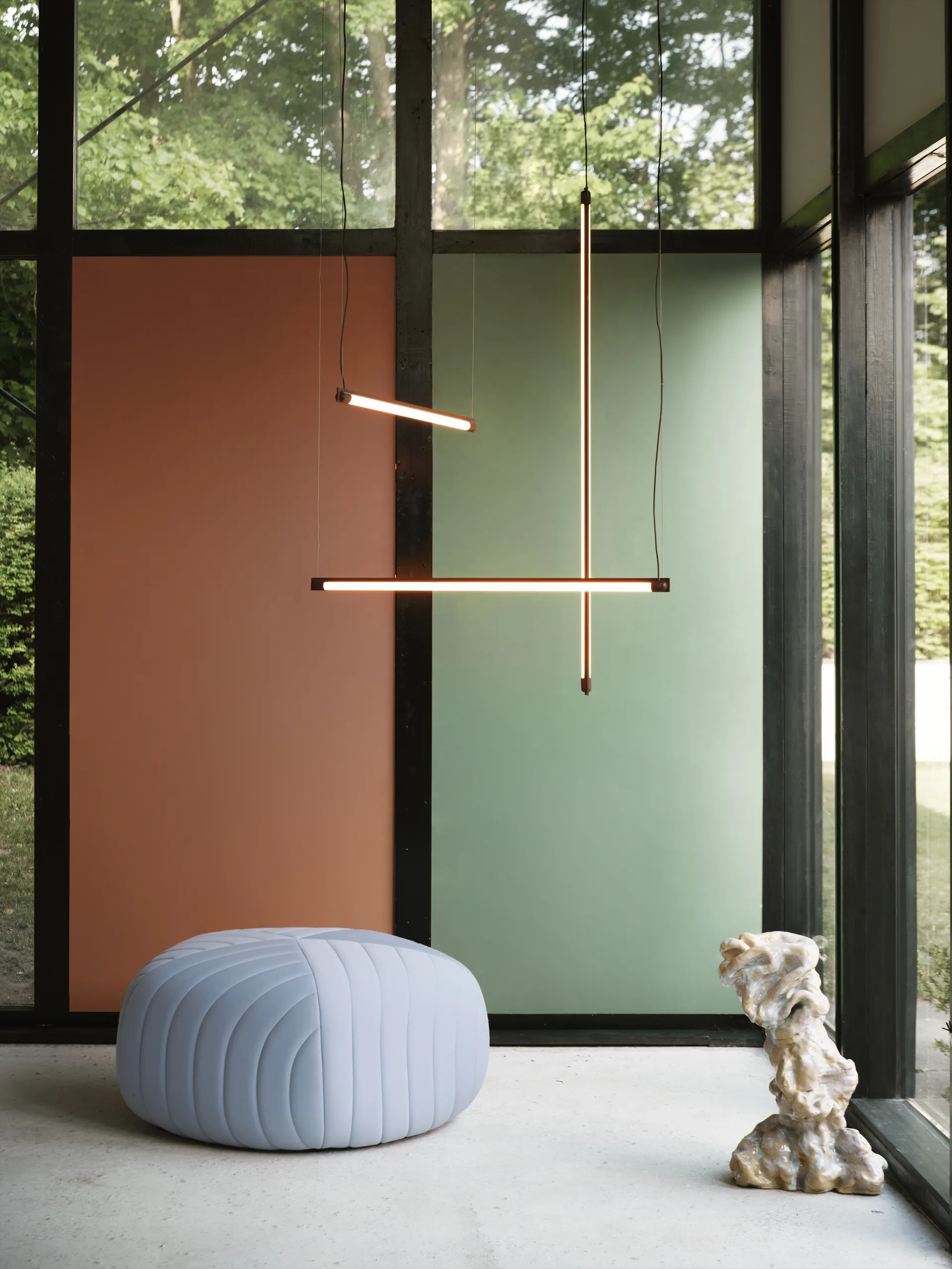 Fine悬浮灯90cm, 深红色 Muuto