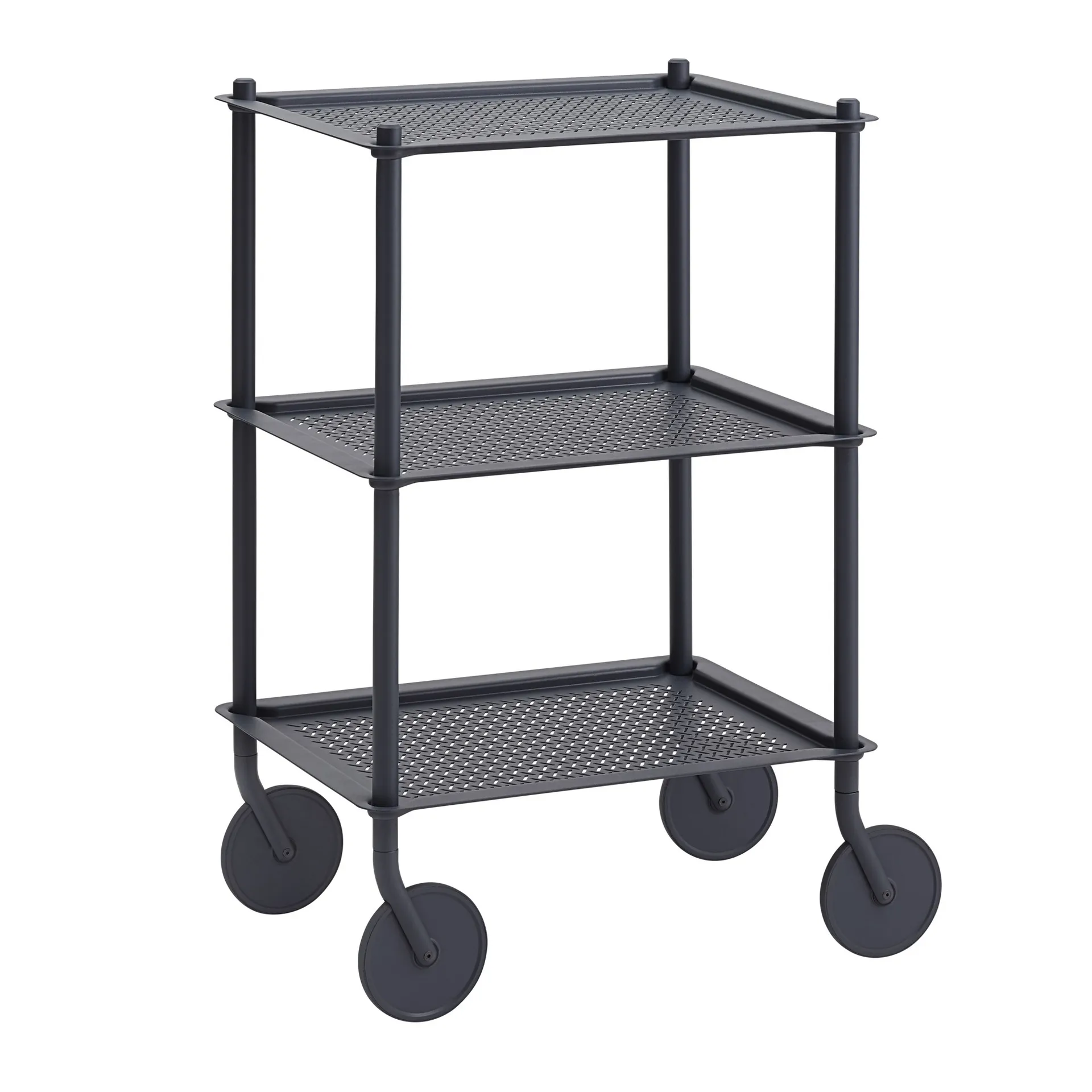 Flow 3-layer trolley 90 cm, 蓝色-灰色 Muuto