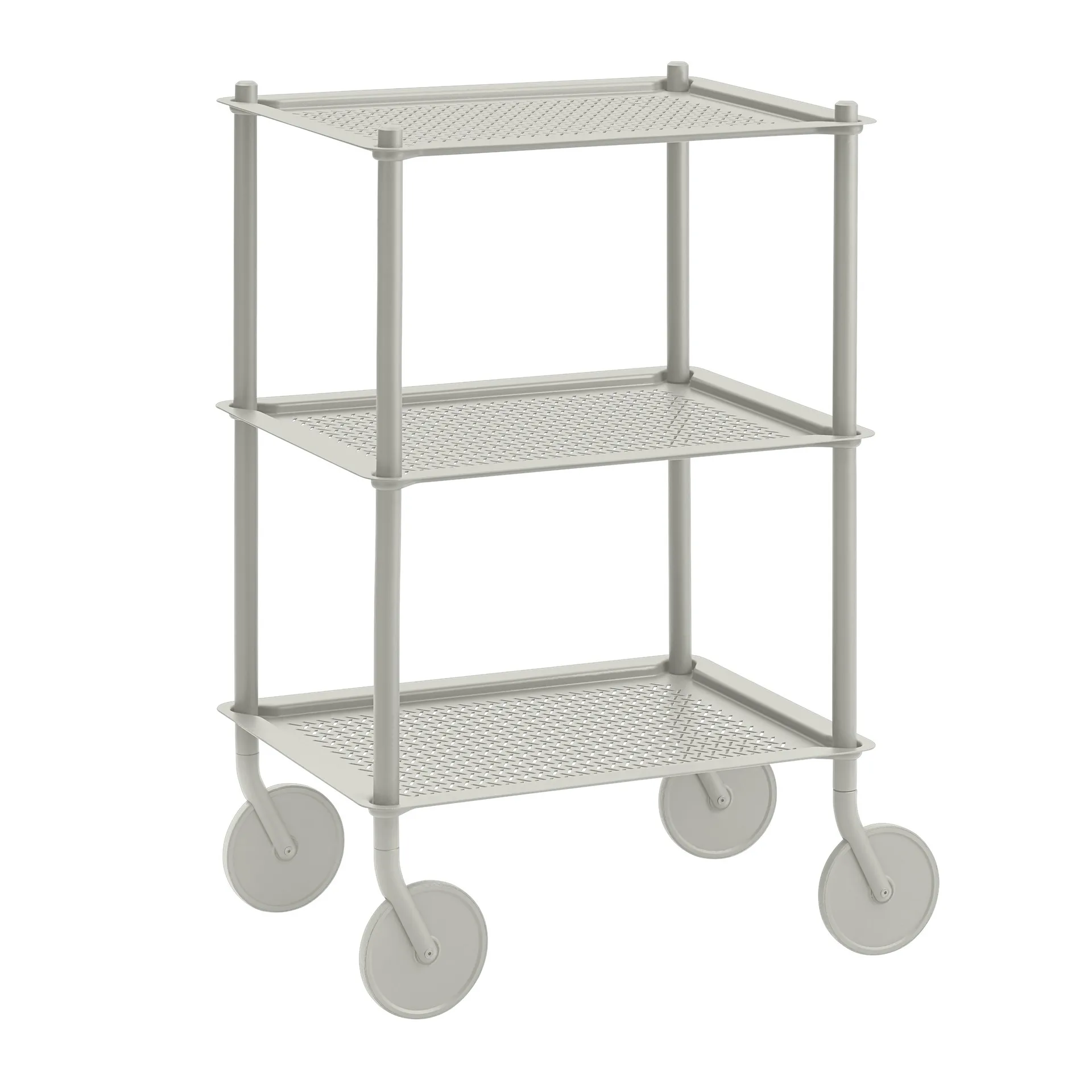 Flow 3-layer trolley 90 cm, 灰色 Muuto
