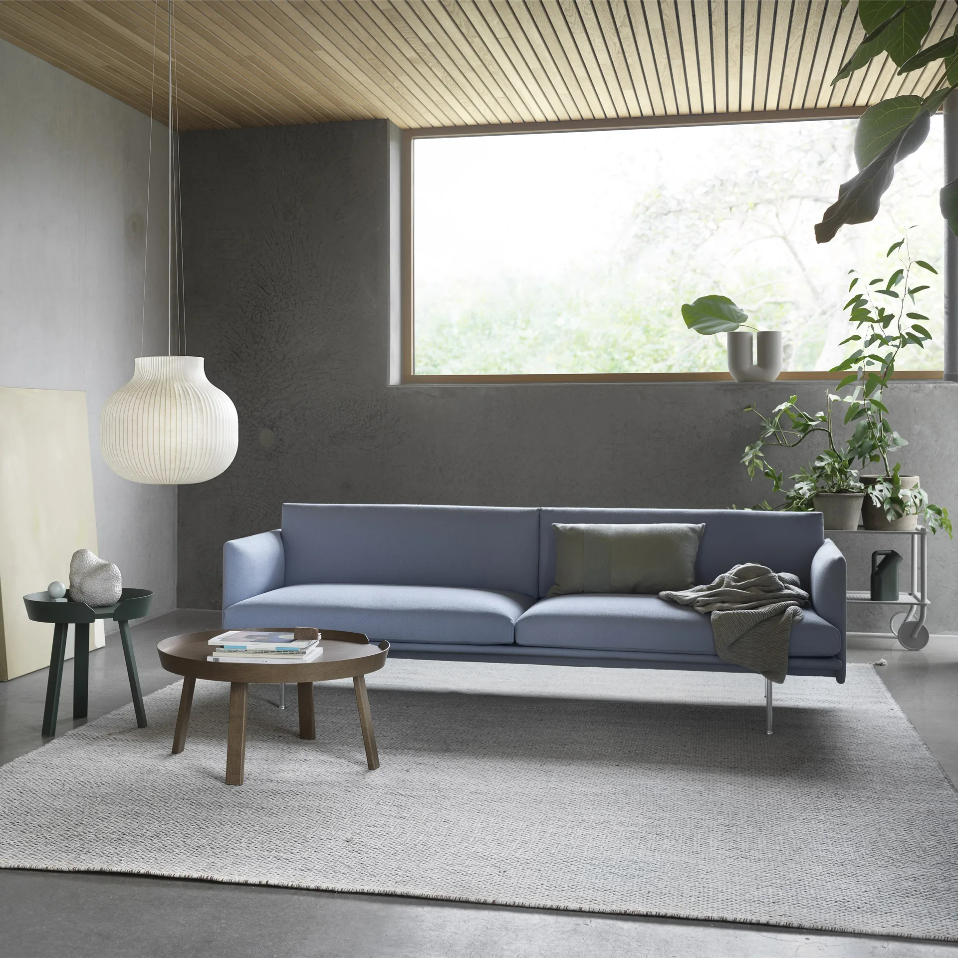 Flow 双层手推车57cm, 灰色 Muuto