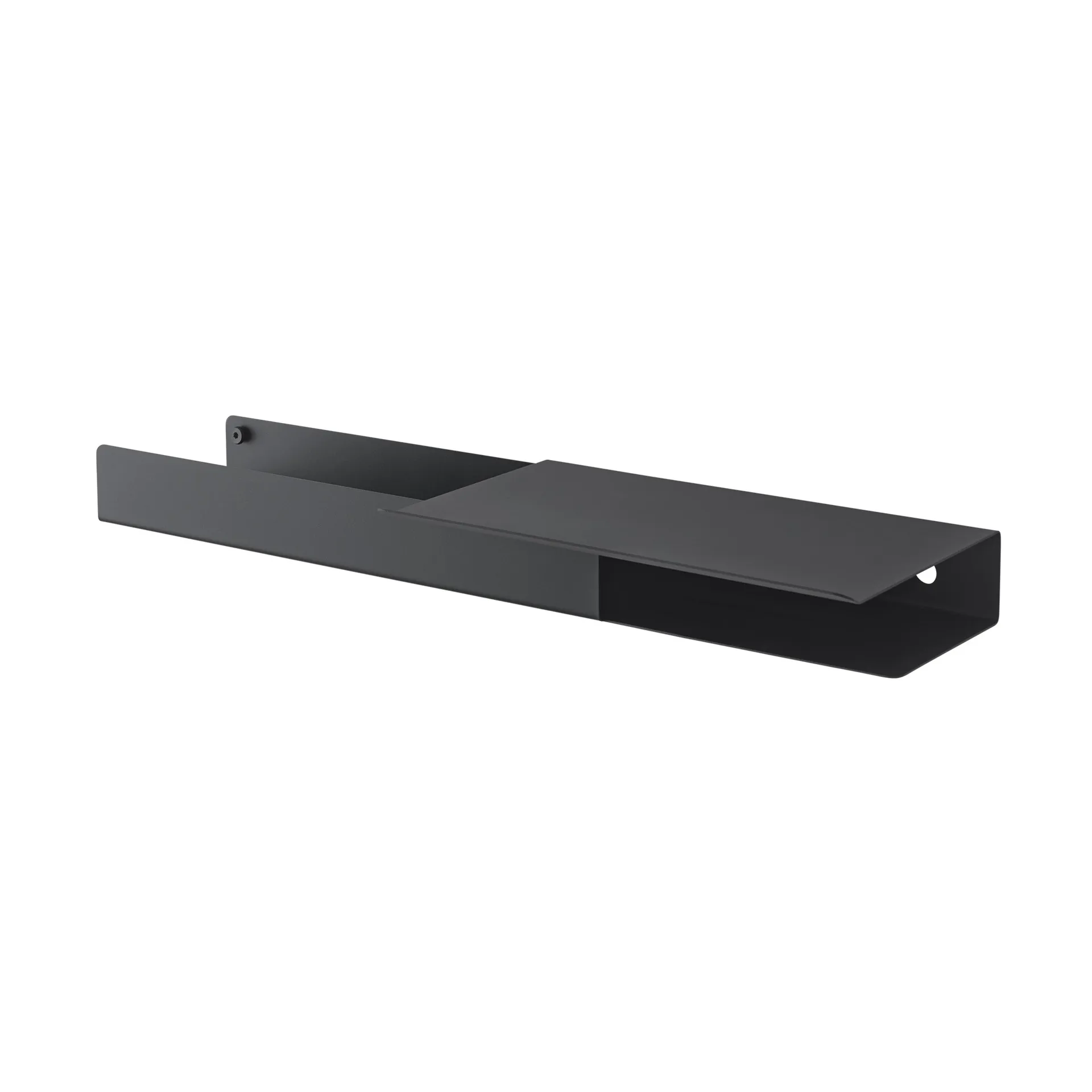 Folded platform 架子 62x5.4 cm, Black Muuto