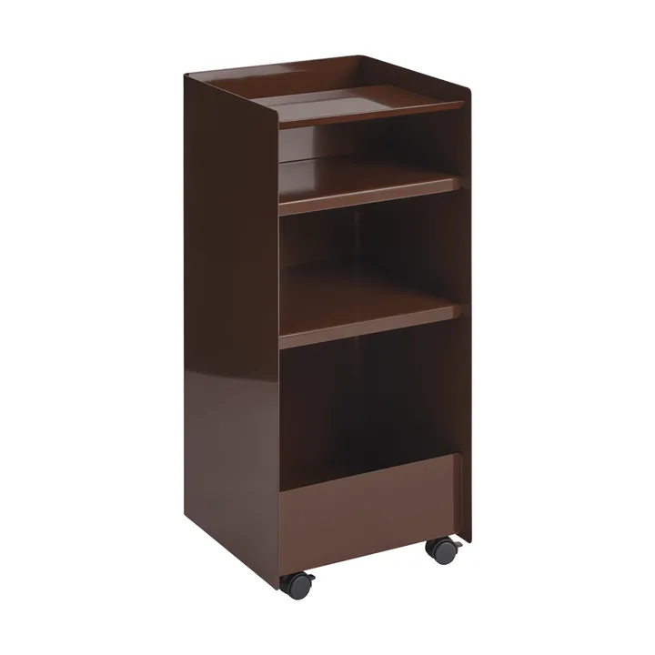 Folded Trolley 手推车 开放式 - 深红色，37.4x38.7x37.2cm - Muuto
