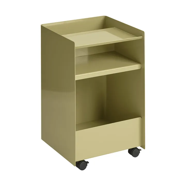 Folded Trolley 手推车 开放式 - 深米色 绿色 37.4x61.5x37.2cm - Muuto