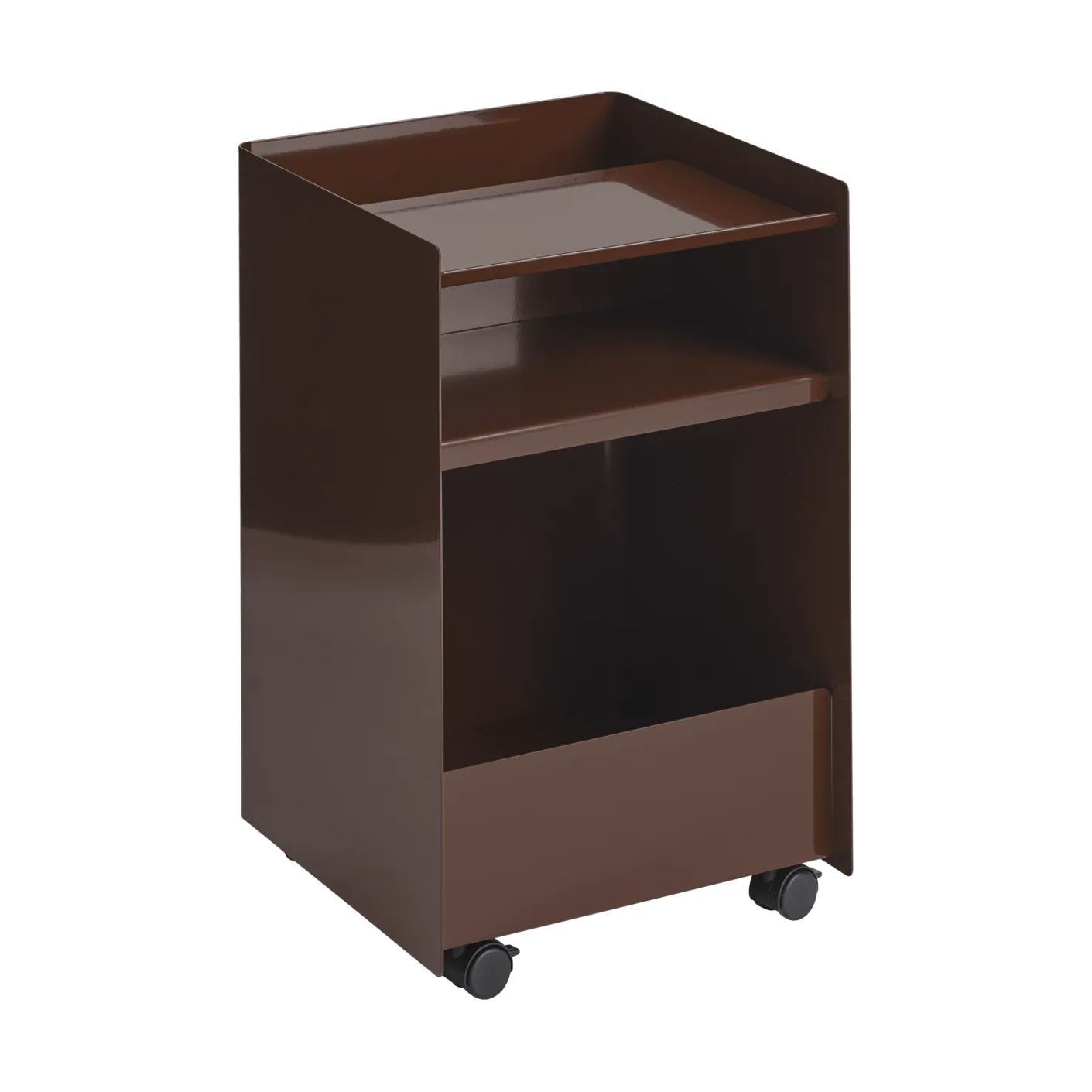 Folded Trolley 手推车 开放式, 深红色 37.4x61.5x37.2cm Muuto