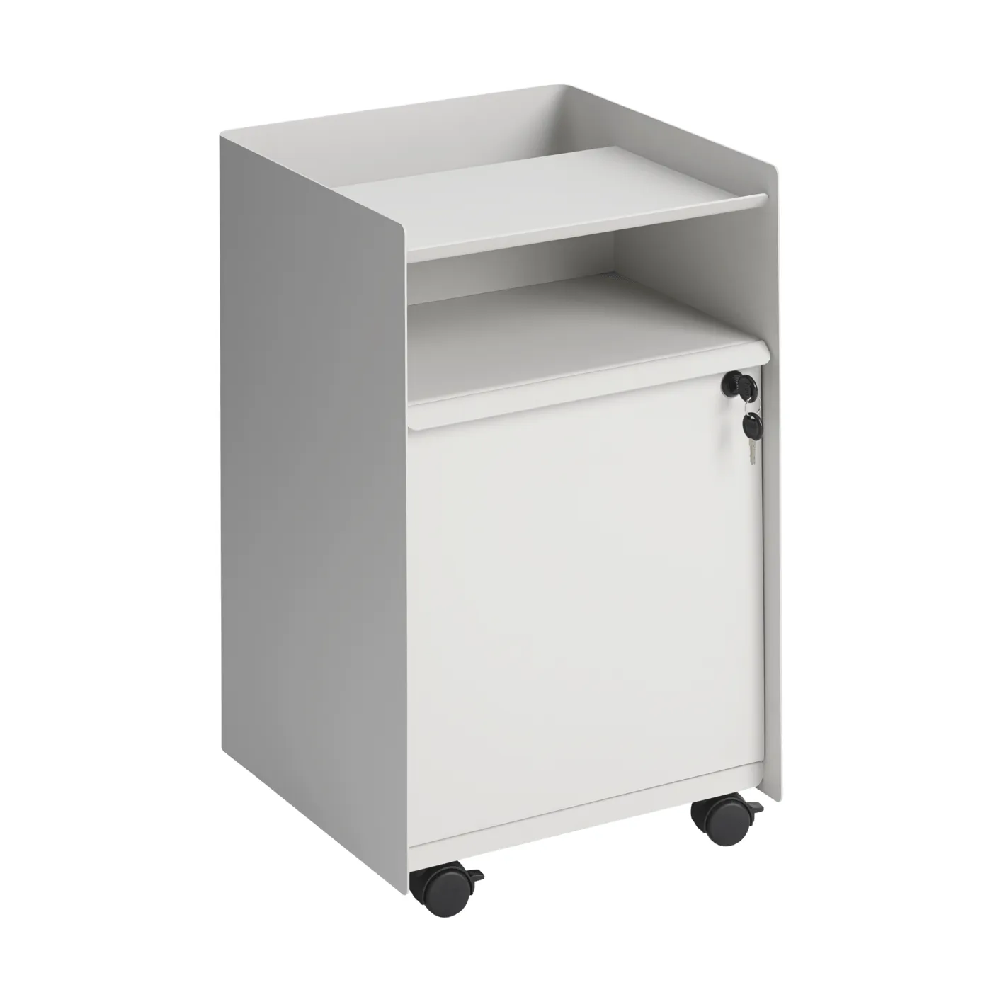 Folded Trolley 带柜滚轮推车, 灰色 Muuto