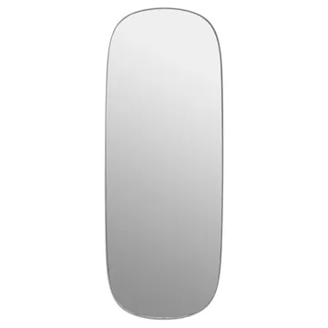 Framed mirror large - 灰色-clear, 118x44,5 cm - Muuto